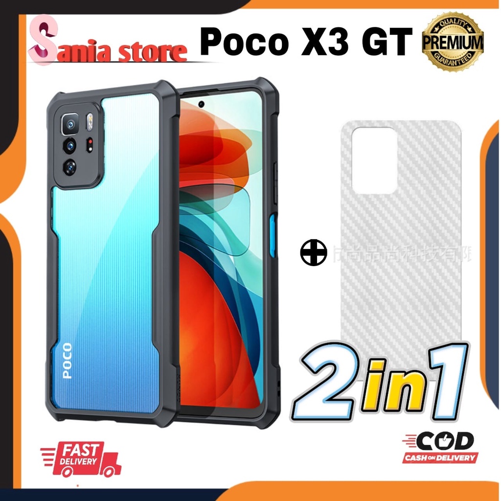 CASE POCO X3 GT / POCO X3 / POCO X3 NFC / POCO X3 PRO BONUS GARSKIN CASING CAMERA PROTECTION