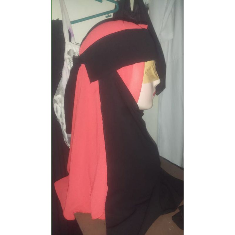 kain sifon silky jetblack super soft