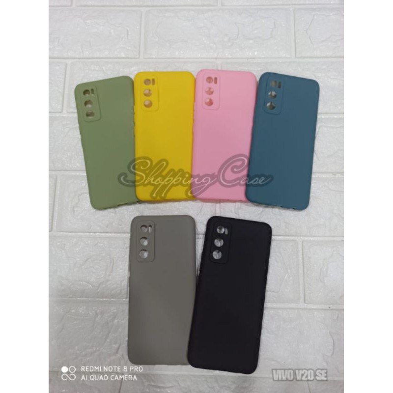SHC888 VIVO V20 SE SIX CANDY CASE PREMIUM SOFTCASE WARNA POLOS