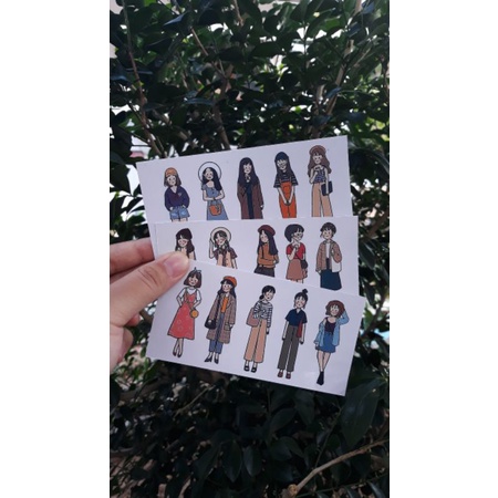 

Bujo Girl Stiker Set Aesthetic