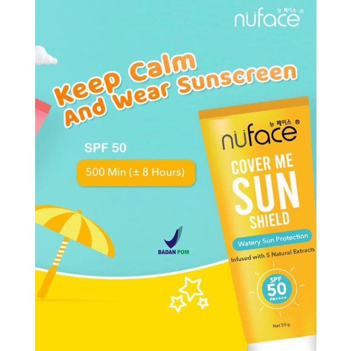 [ HERBORIST ] NUFACE COVER ME SUN SHIELD SPF 50+++ [kuning]