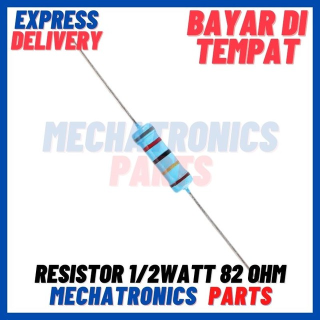 RESISTOR 1/2WATT 82OHM