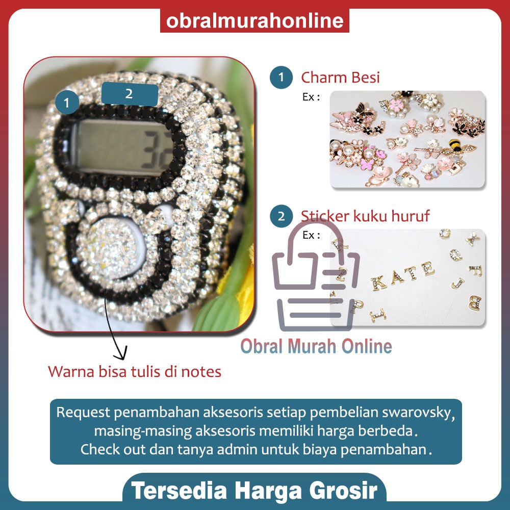 {PART 3} TASBIH DIGITAL SWAROVSKI MOTIF LACE