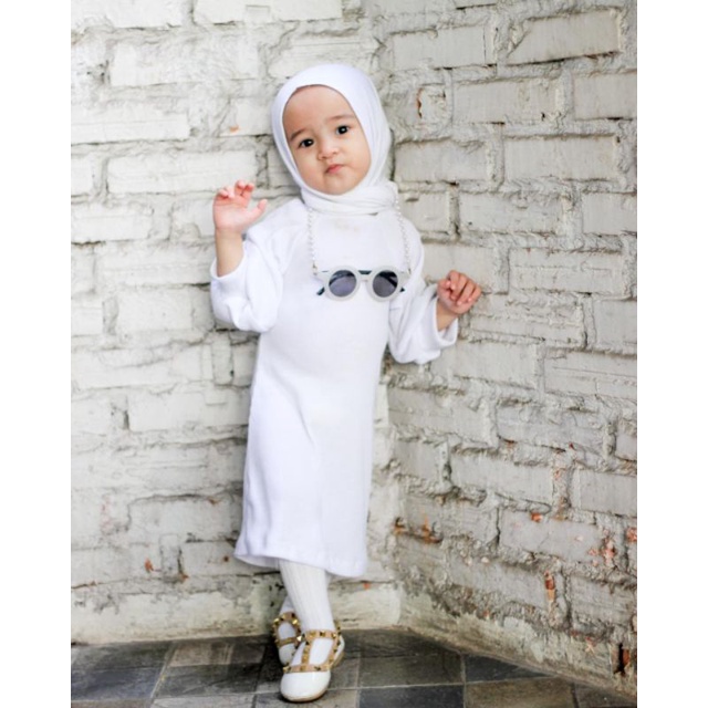 KAMILA Dress KATUN RIB DRESS VIRAL KEKINIAN Dress Anak Rib Knitt LENGAN BALON Lucu Kekinian 1-4