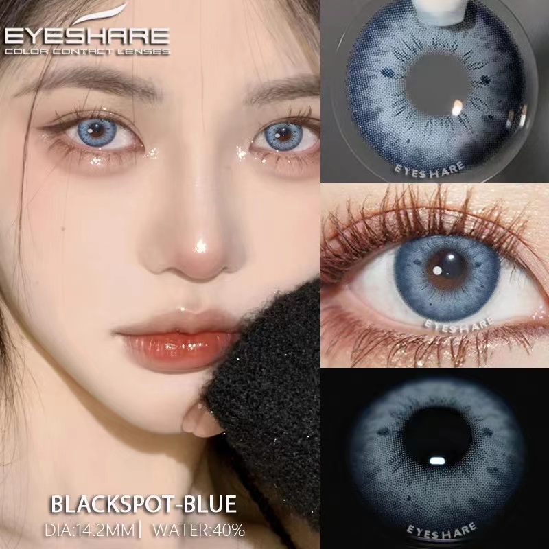 (COD) Sepasang Lensa Kontak Berwarna Diameter 14.2mm Softlens Minus 0.00 S/D -6.00 Murah Softlens