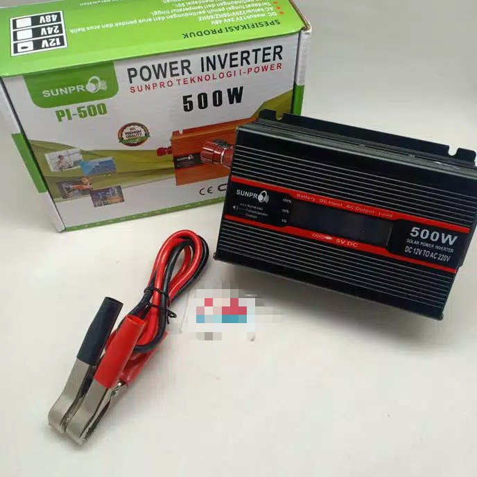 COD POWER INVERTER DIGITAL 500W SUNPRO PI-500 Inverter 500 Watt Termuarah