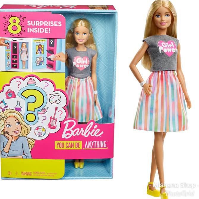 Dijual Boneka Mattel Barbie Surprise Career Doll & 3 Set Baju & Aksesories Terlaris