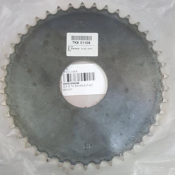 Gear Bahan Gir Mentah Buta Baja 415 36 37 38 39 40 41 42 43 44 45 46 47 48 TK Racing Sprocket Belaka