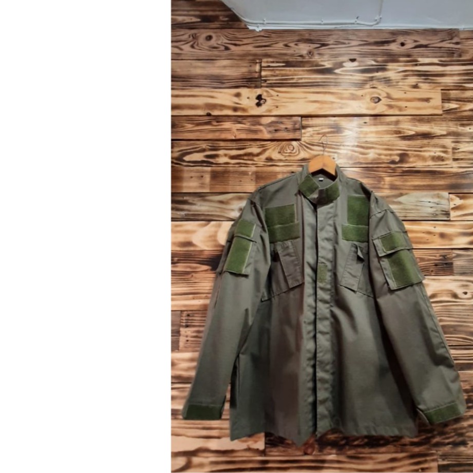 Kemeja Tactical Outdoor Hijau Olive, Pol PP