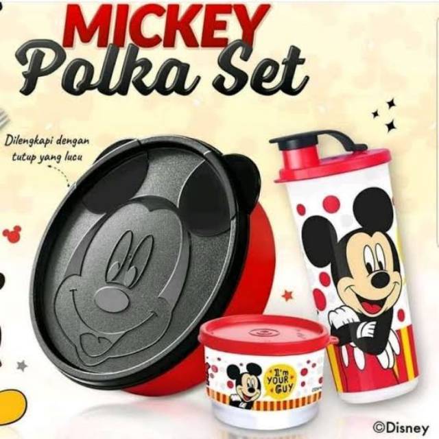 MOORLIFE Lunch Box Set Mickey or Minnie Polka Promo