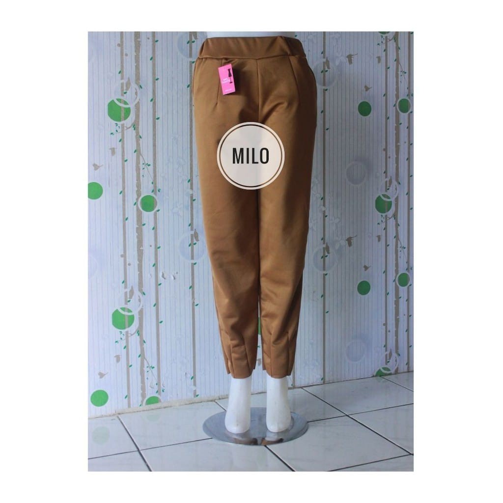 celana tulip scuba premium Hazel Scuba Pants / Bawahan Wanita Fashion Celana Scuba Pants Premium-MILO