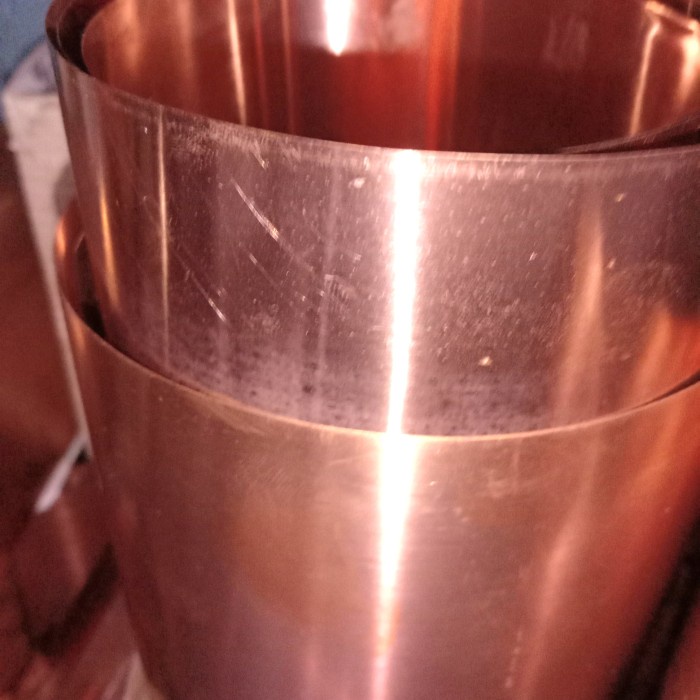 plat tembaga potongan 2 mm x 15 cm x 15 cm