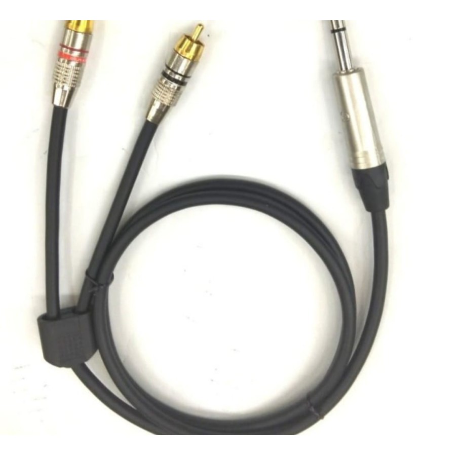 Kabel Audio 2 RCA Male to Akai Mono Male 6.5mm 5 Meter Canare Japan