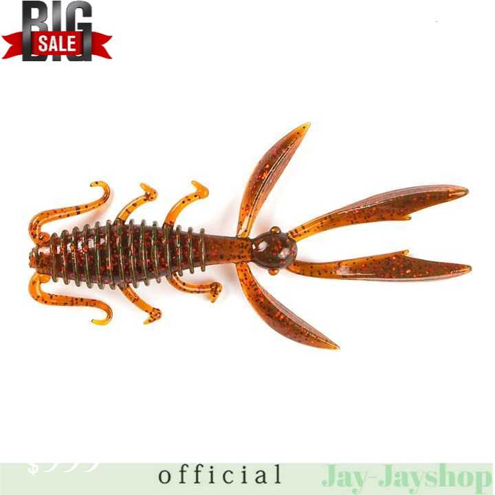 JOHNCOO Umpan Pancing Udang Kecil Shrimp Lure 65mm 10PCS JO10