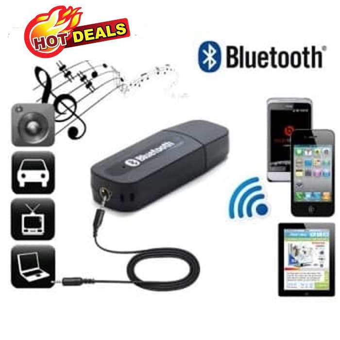 BISA COD HDMI DONGLE ANYCAST - WIRELESS usb bluetooth receiver adapter + kabel aux 3,5mm jack - Dongle USB Bluetooth Adapter - WIRELESS USB Bluetooth Receiver - WIRELESS USB Bluetooth Dongle Wireless V5.0 Mini Adapter CSR 5.0 Bluetooth Dongle USB CSR 4.0