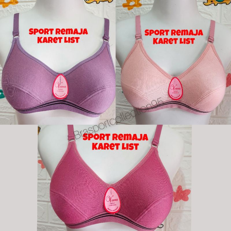 Bra verra ABG / Bra remaja / motif polos murah nyaman berkualitas.