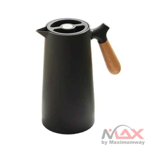 VAT Thermos Teko Pitcher Kopi Teh Thermal Kettle Cup 1000ml - LS-029 Warna Hitam