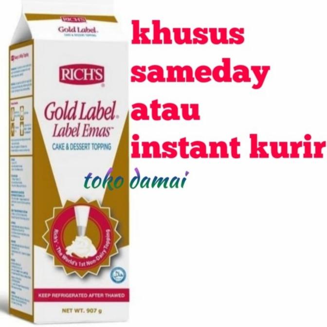 

(BISA COD) rich whipping cream 907gr