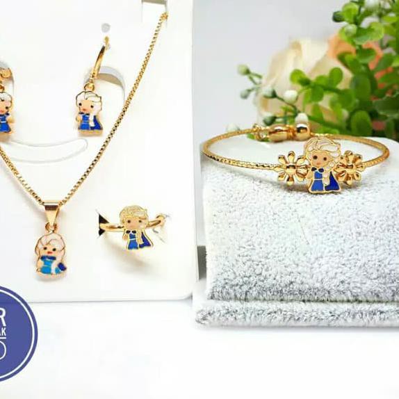(HARGA GROSIR) Satu Set Perhiasan Anak Xuping Lapis Emas .,.,.,.,