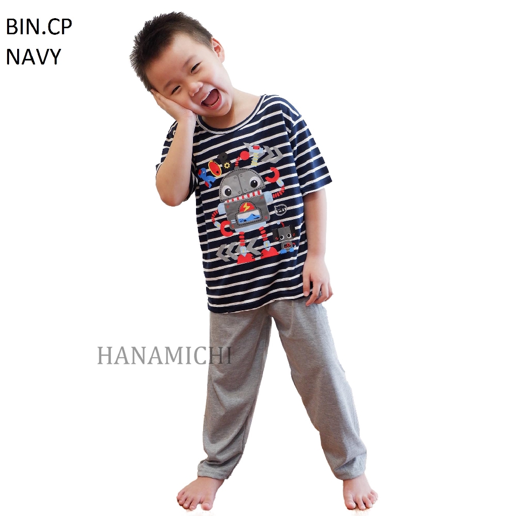 Hanamichi BIN.CP Baju Tidur Anak Lengan Pendek