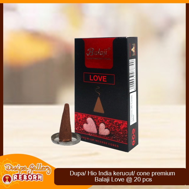 Dupa Buhur Kerucut Cone Tumpeng Balaji Premium Love @20 pcs