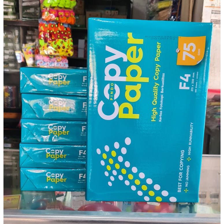 

HVS Copy Paper F4 75gsm (1 rim @ 500 lembar)