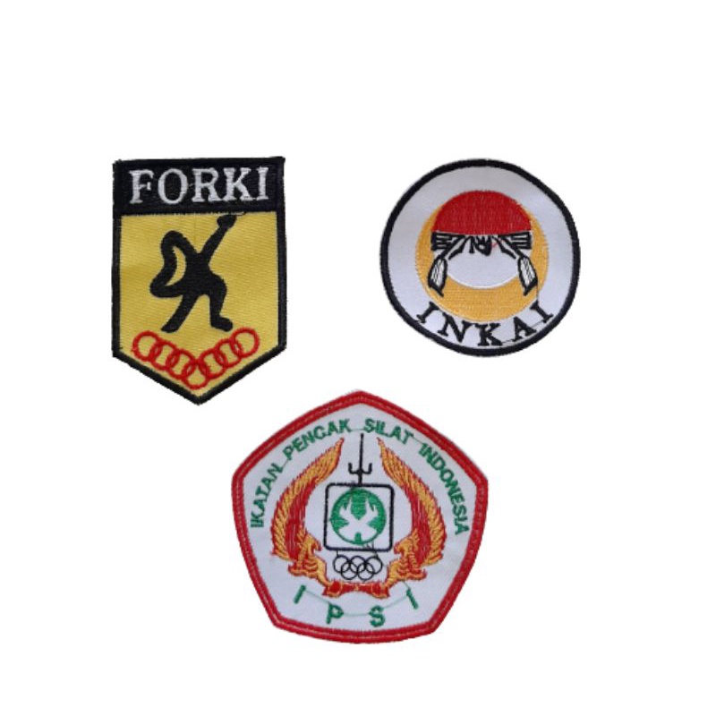 Bet Bordir Forki Bet Ipsi Bet Inkai Emblem Baju Beladiri Forki Ipsi Dan Inkai