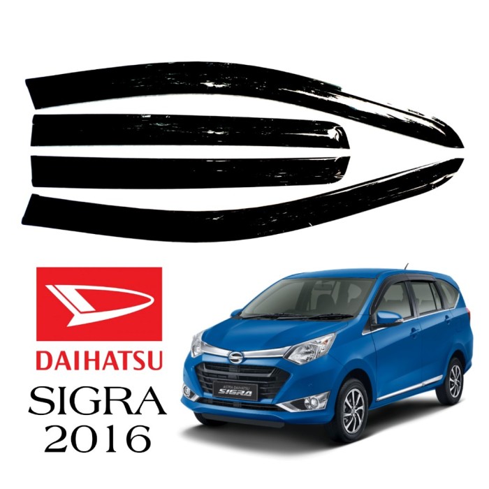 TALANG AIR MOBIL DAIHATSU SIGRA 2016 MODEL SLIM AKRILIK HITAM