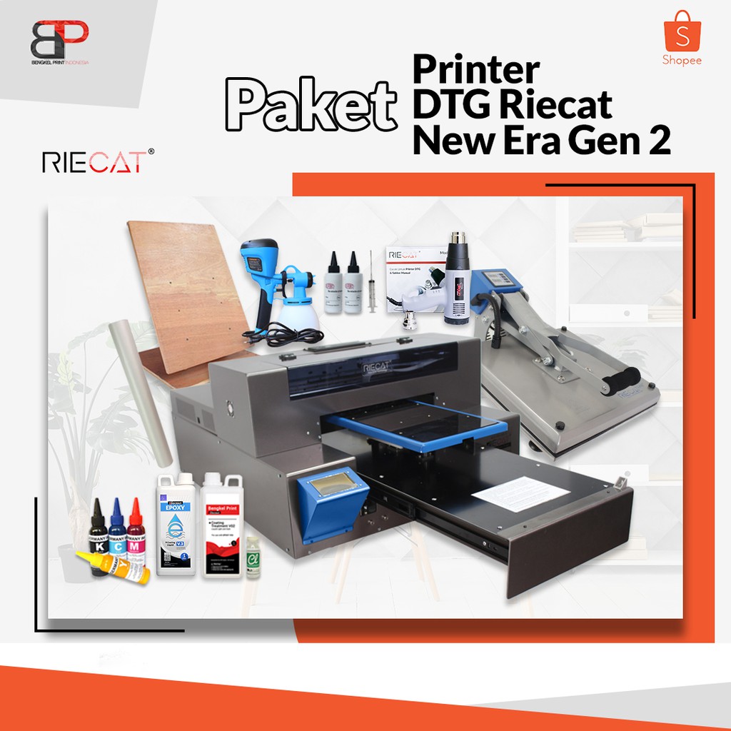 Paket Printer DTG New Era Gen 2 | Mesin Sablon DTG