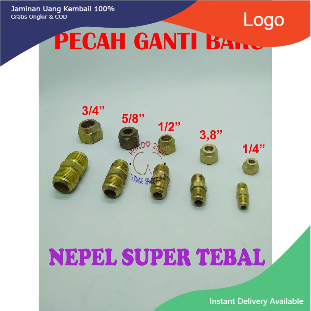 NEPEL AC | DOUBLE NEPEL |  NEPEL PIPA AC | NAT AC | NEPEL AC 1/2PK - 5OK I DOBEL NEPEL AC | NUT AC