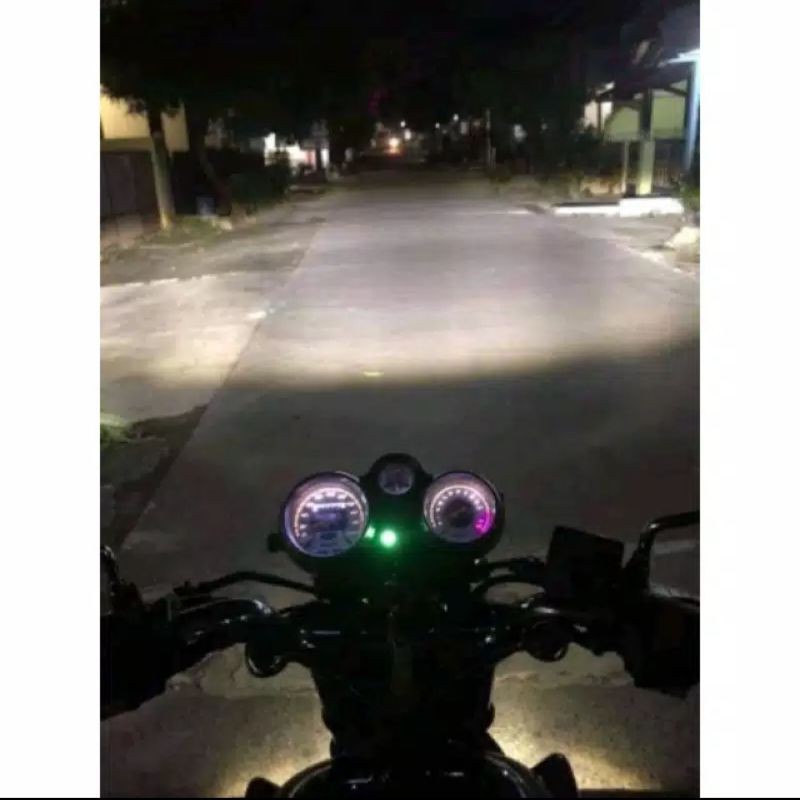 Lampu DAYMAKER 7 inch 19 titik Led sting Dot Sae Dus Hitam Polos tanpa batok SCORPIO Vixion Tiger