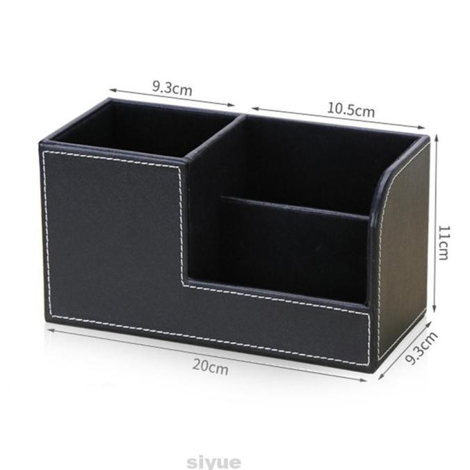 

Storage Box Pu Leather Office Stationery Multifunction Case Haninproject2