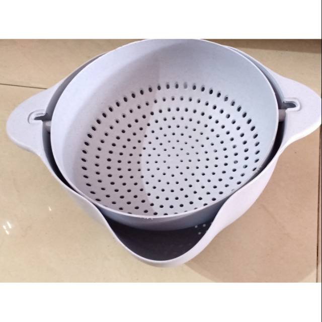 Baskom mangkok saringan putar