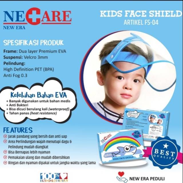 NEW ERA KIDS FACE SHIELD PELINDUNG WAJAH ANAK NEW ERA FS 04