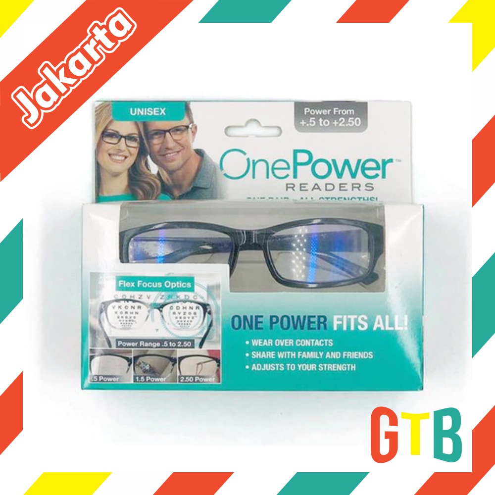 ❤️GTB❤️ Kacamata Baca Plus Auto Focus Adjusment Ajaib One Power Readers Untuk Pria Dan Wanita R450