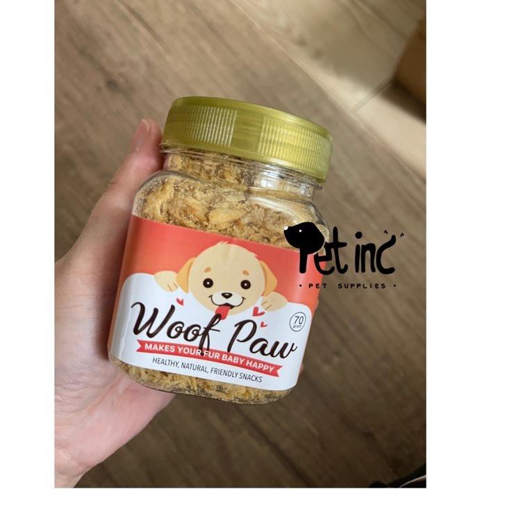 

Woodpaw chicken floss toples !