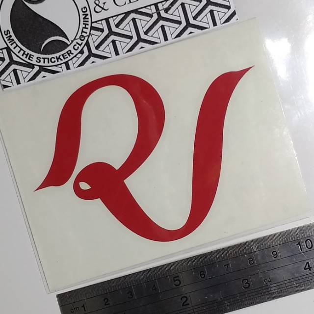 Stiker Red Velvet Logo Cutting Sticker Aksesoris  10 cm