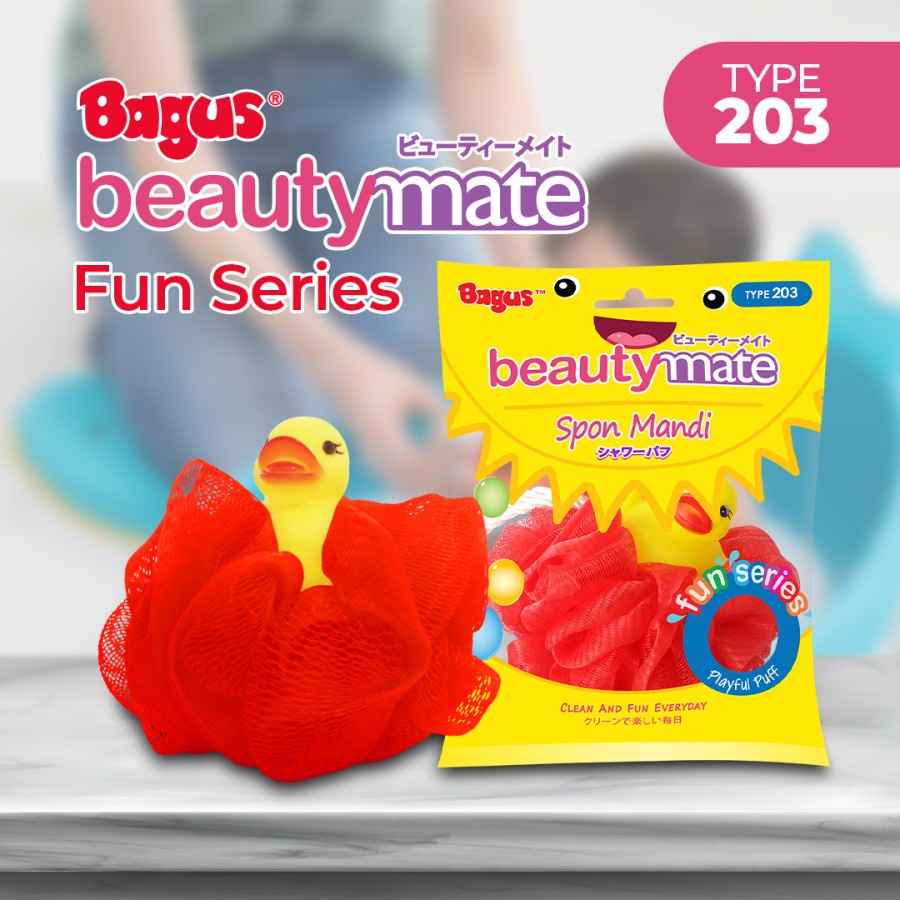 Bagus Beautymate Spons Mandi Fun Series (Mainan &amp; Warna Acak) W-22203