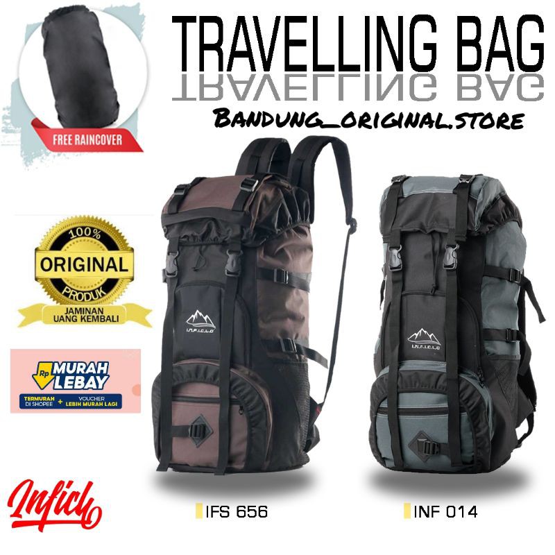 Tas Carrier Hiking Pria 60 Liter Tas Keril Outdoor Gunung Distro Terbaru Original