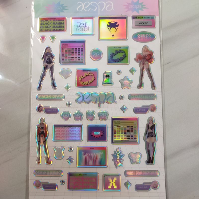 Aespa Epoxy Sticker only