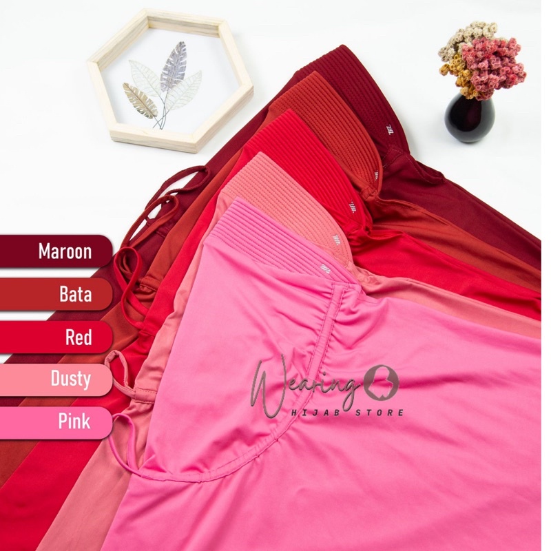 JILBAB INSTAN KHIMAR SERUT JOKOWI SPANDEX  L | HIJAB BERGO HAMIDAH SERUT JUMBO PREMIUM