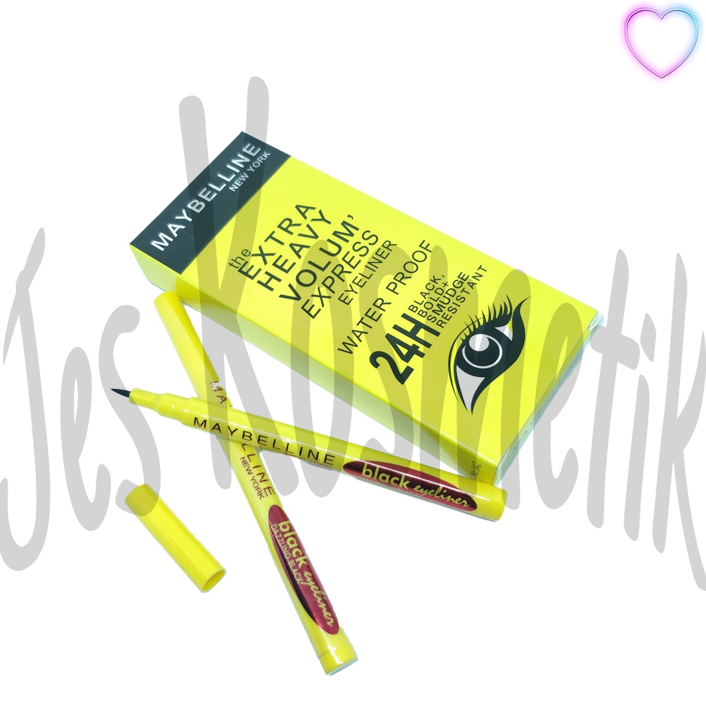 [LUSINAN] MYB Eyeliner Extra Heavy Volum Express Waterproof 24H / Grosir Kosmetik