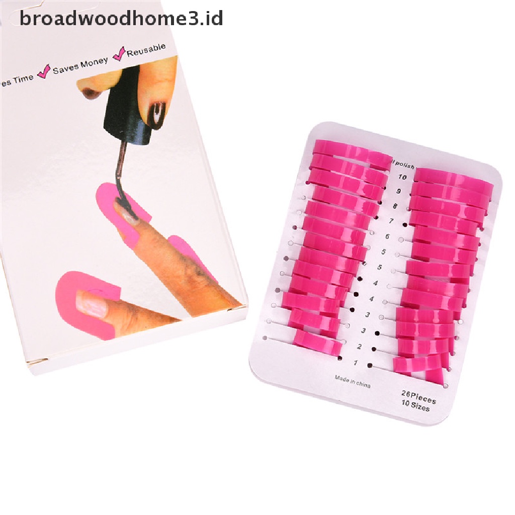 26pcs / set Cover Pelindung Jari Untuk Nail Art