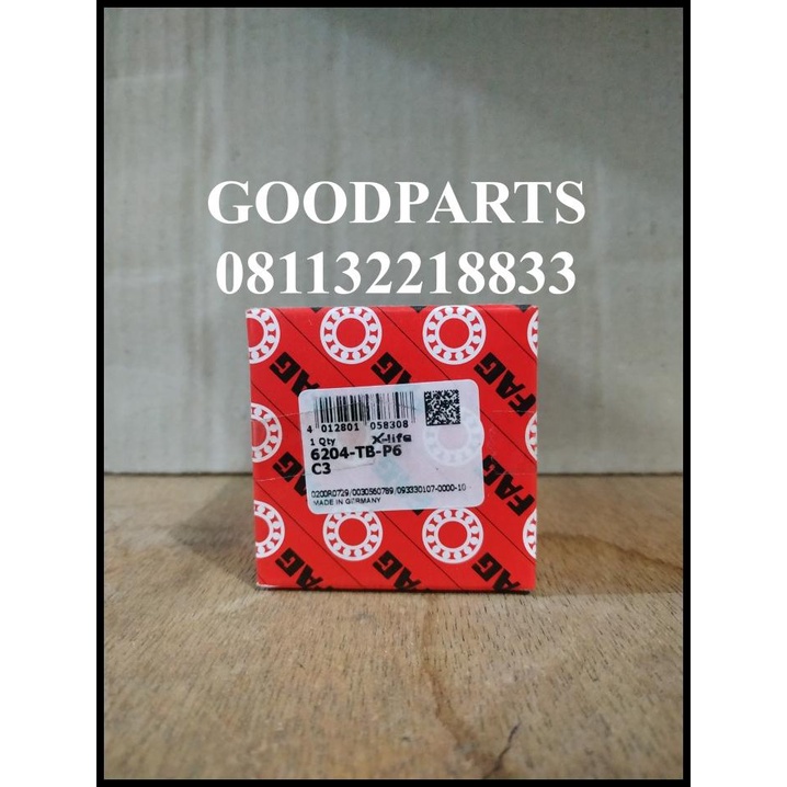 6204 Tbp63 Tb P63 C3 Fag High Speed Bearing (As Kruk Satria Fu)