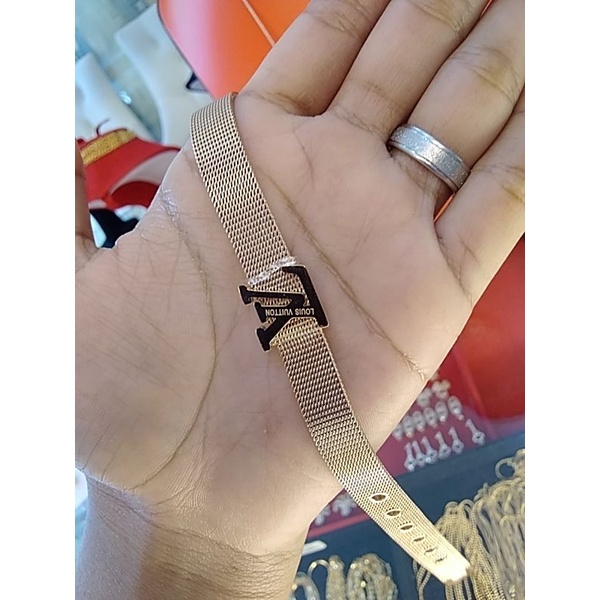 gelang rantai tanggan LV MTF TALI JAM 37rg