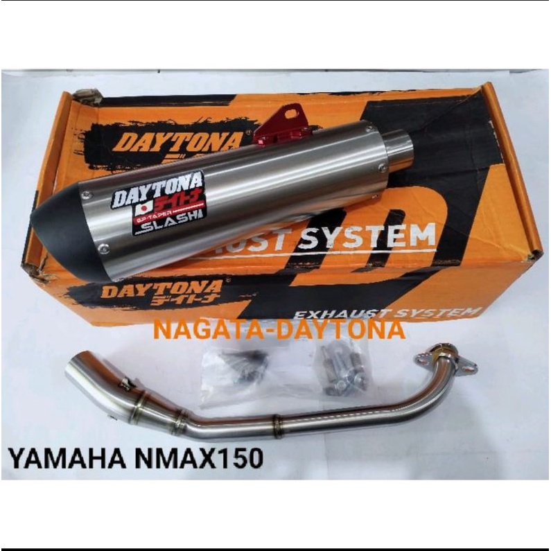 KNALPOT DAYTONA GP TAPER SLASH YAMAHA Nmax150 OLD ORIGINAL