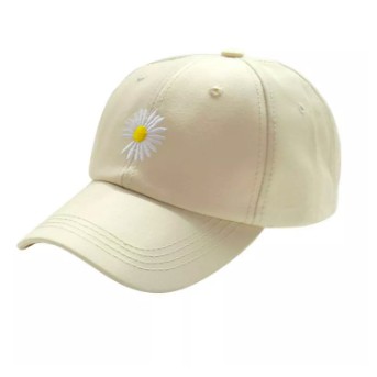 Topi Bordir Bunga Daisy Unisex Korean Look Remaja Dewasa