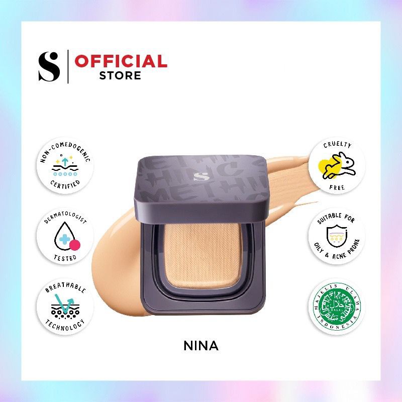BPOM Somethinc Copy Paste Breathable Mesh Cushion SPF 33 PA++ BB Cushion Original Cusion
