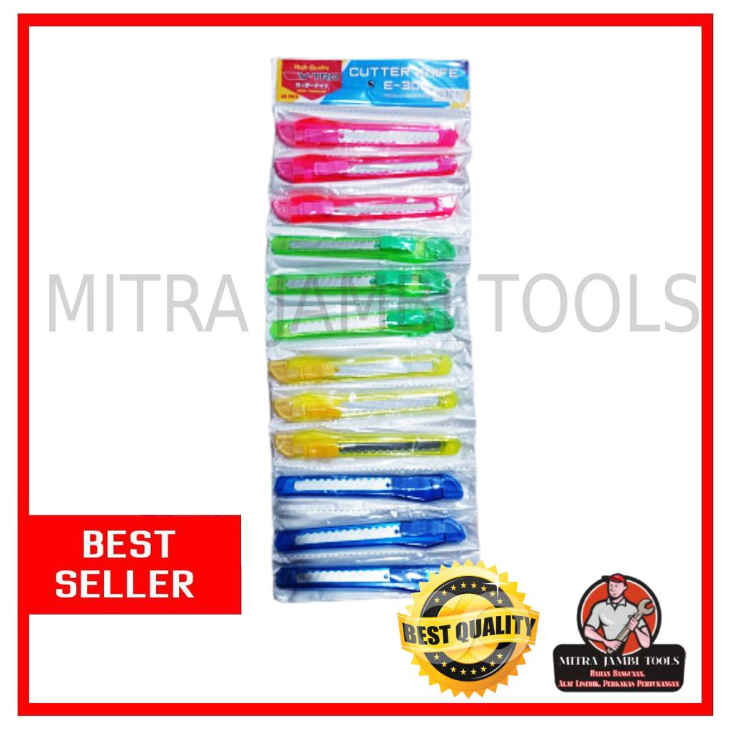 

CUTTER KECIL NO. 120 WARNA TRANSPARAN PER ;LUSIN