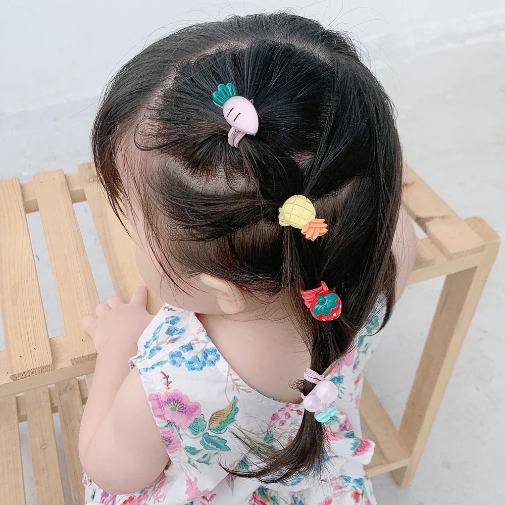 OVERFLOWS.ID Ikat Rambut Mini Anak Dewasa Karakter Kuncir rambut Pastel Ala Korea